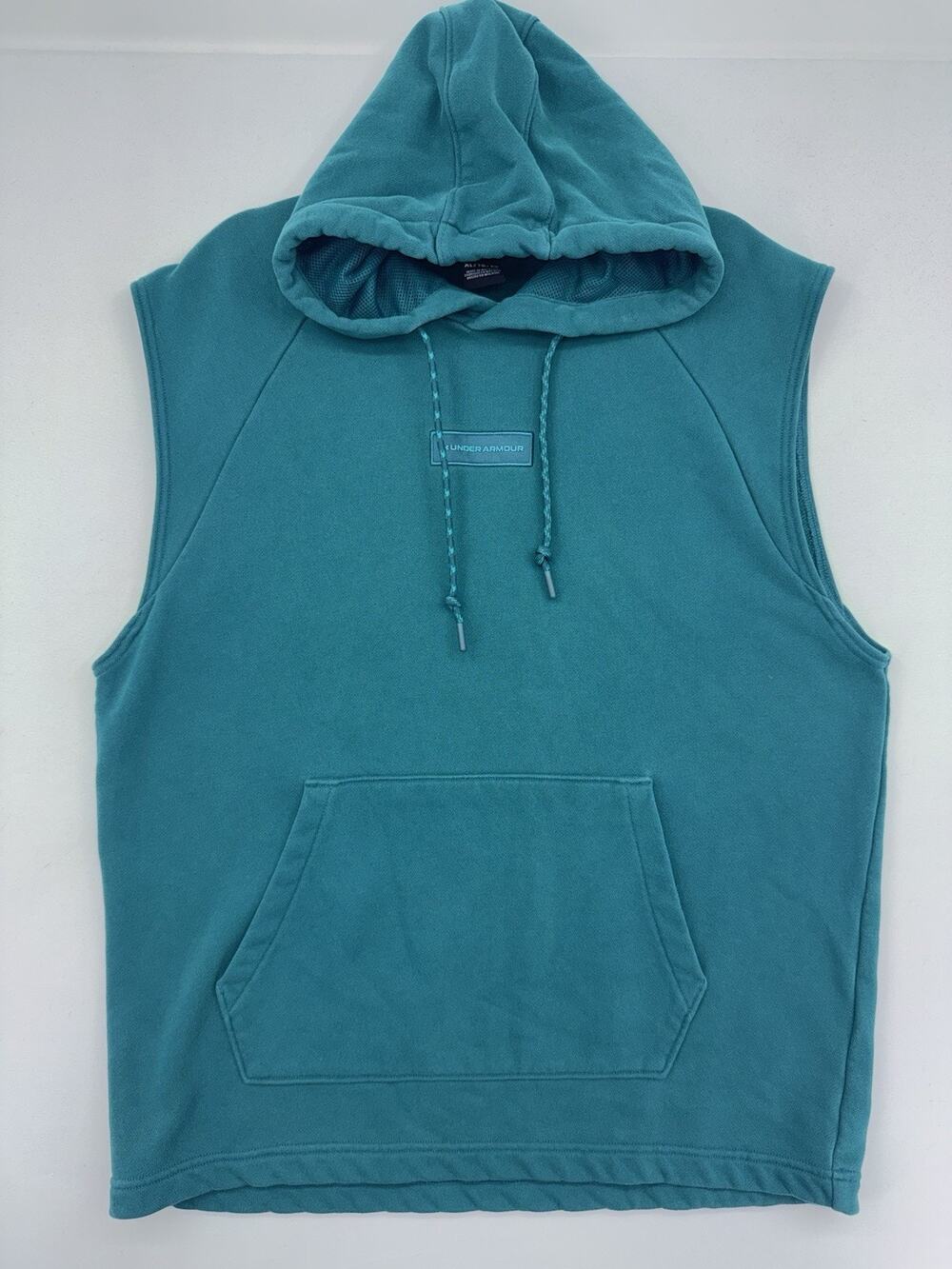 Under Armour Teal Men's Sleeveless Pullover Hoodie Size XL